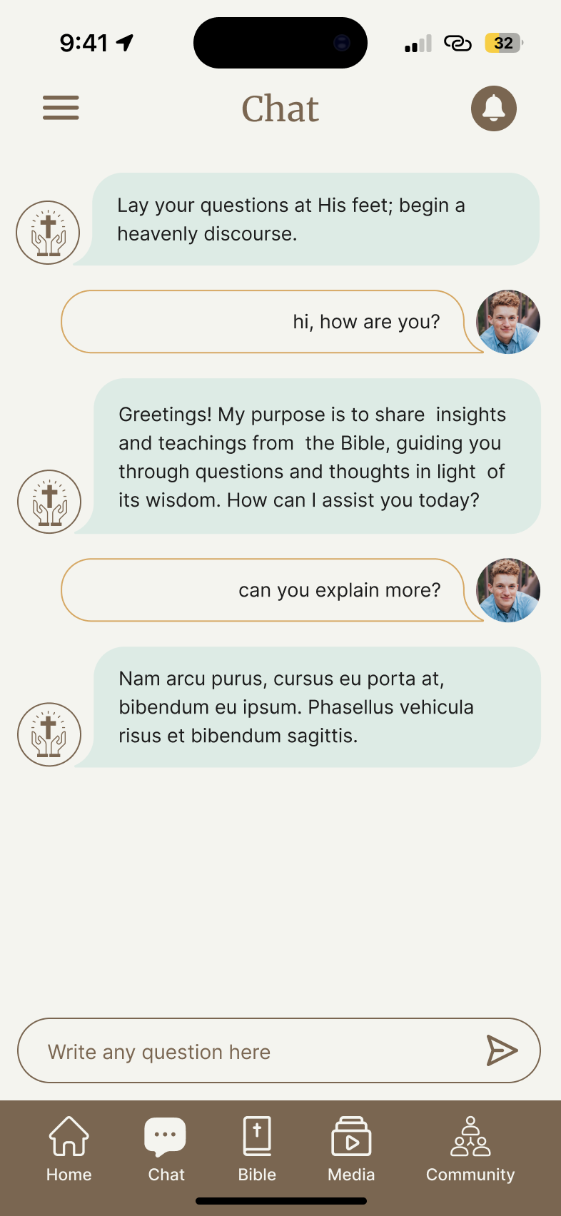Bible chat